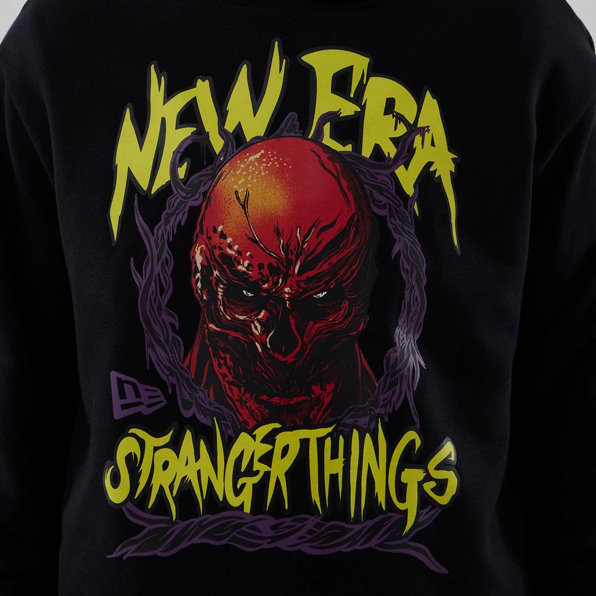 Stranger Things Black Oversized Pullover Hoodie-klyvox