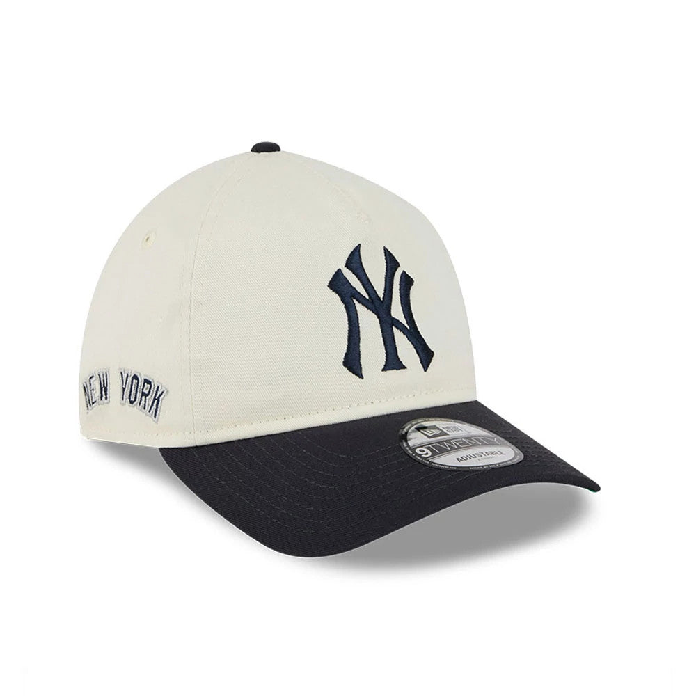 New York Yankees MLB Chrome White 9TWENTY A-Frame Adjustable Cap-klyvox