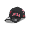 Chicago Bulls NBA All Over Black 9FORTY A-Frame Adjustable Cap-klyvox