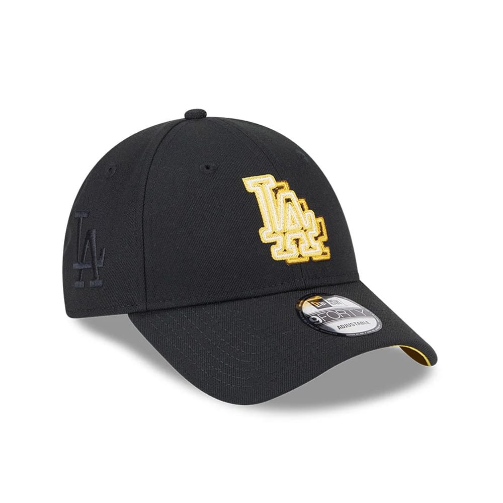 LA Dodgers MLB Neon Black 9FORTY Adjustable Cap-klyvox