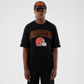 Cleveland Browns NFL International Series Games Black Oversized T-Shirt-klyvox