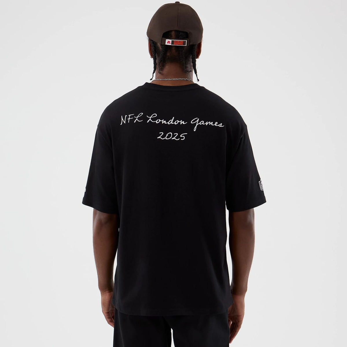 Cleveland Browns NFL International Series Games Black Oversized T-Shirt-klyvox