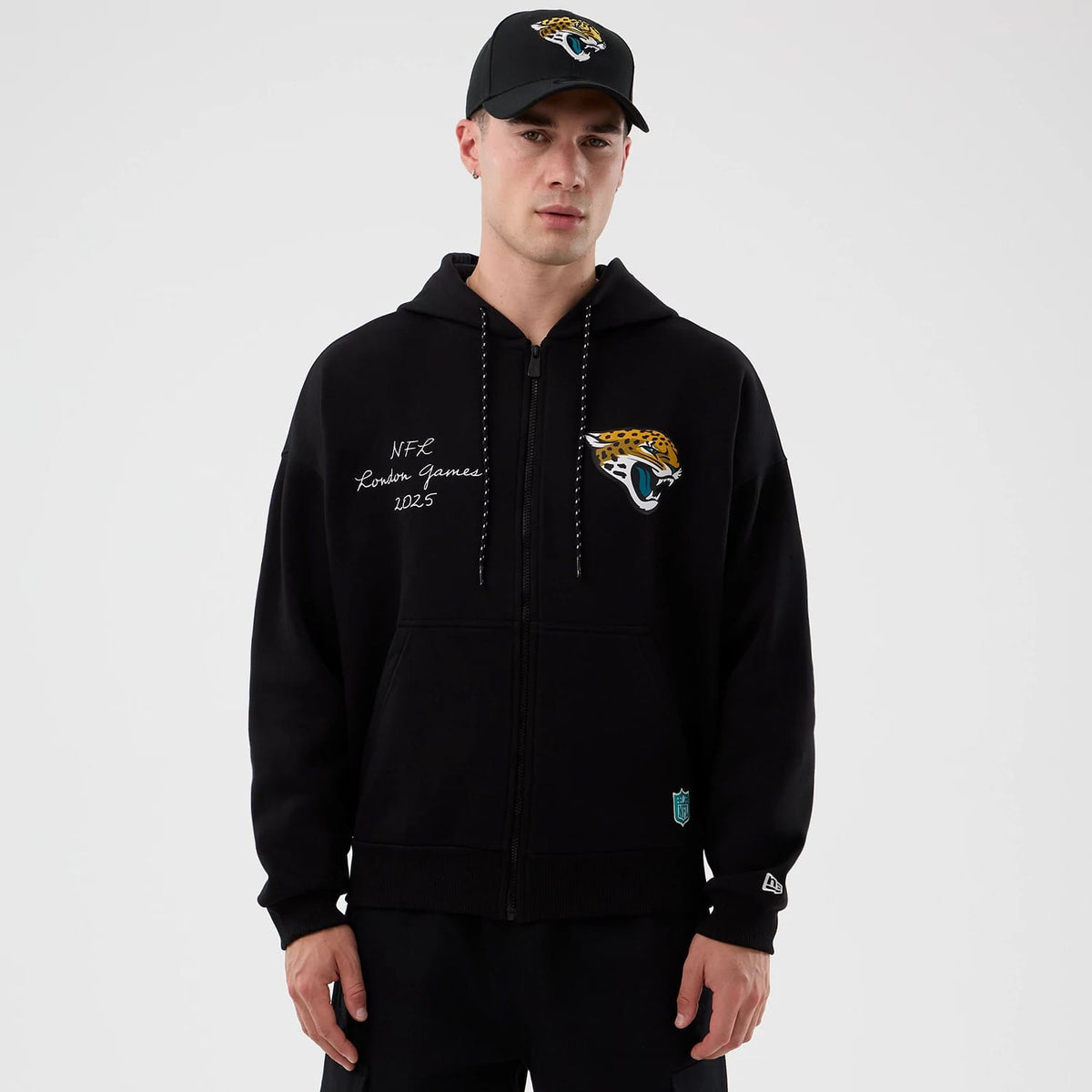 Jacksonville Jaguars NFL International Series Games Black Full Zip Hoodie-klyvox