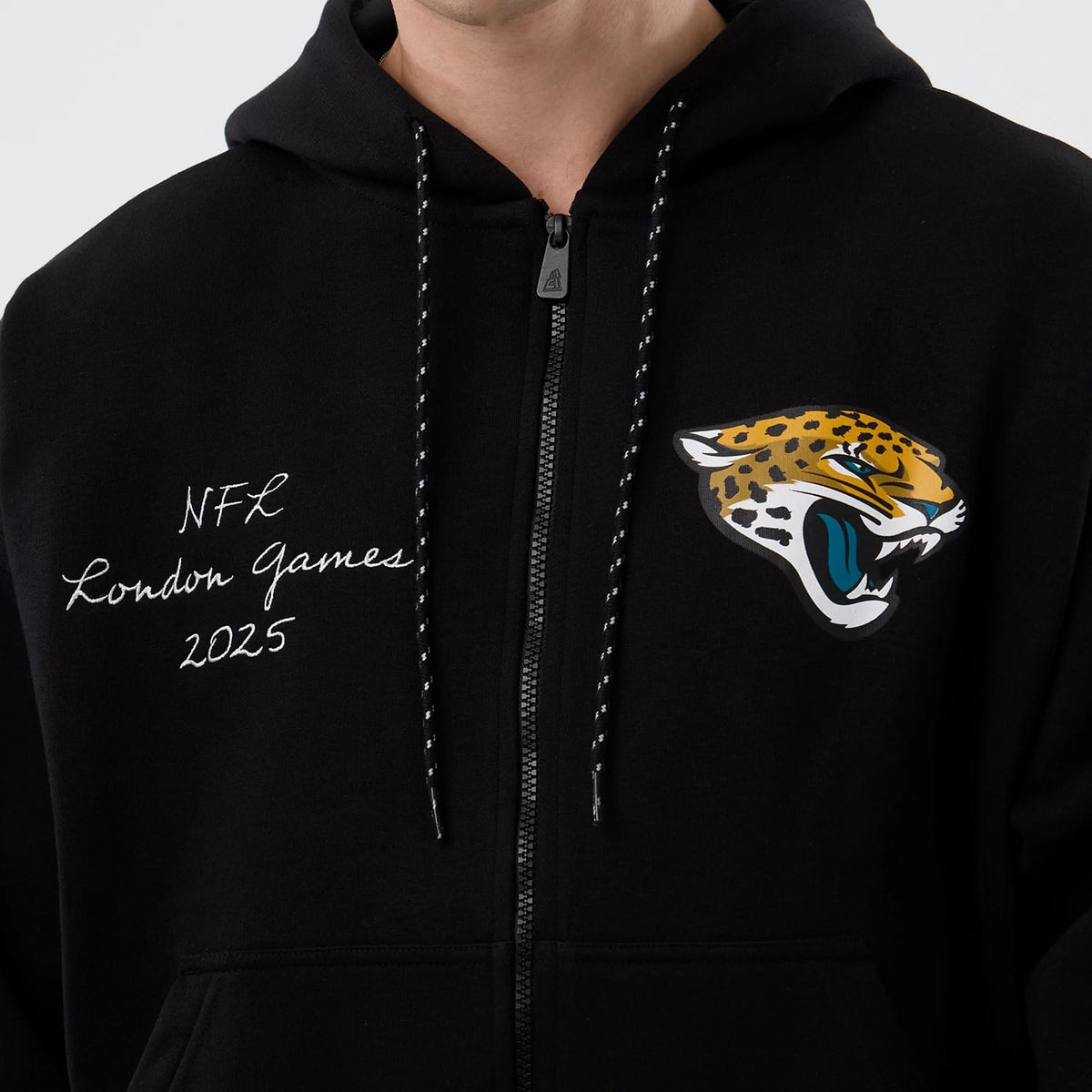 Jacksonville Jaguars NFL International Series Games Black Full Zip Hoodie-klyvox