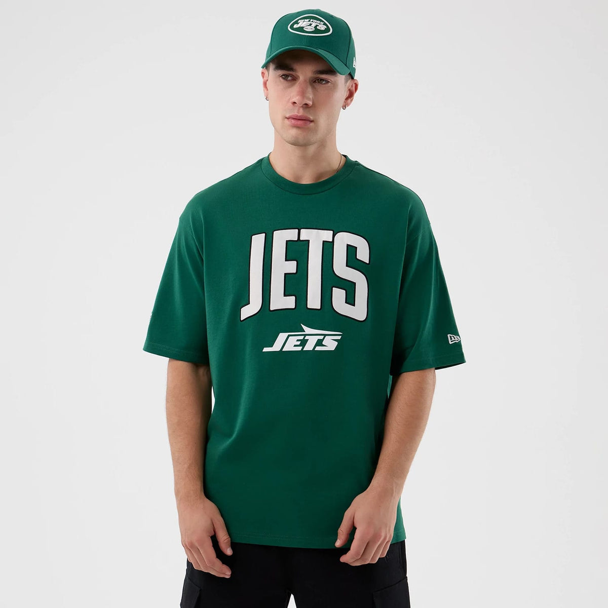New York Jets NFL International Series Games Green Oversized T-Shirt-klyvox