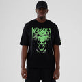 New Era Halloween Clown Graphic Black Oversized T-Shirt-klyvox