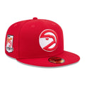 Atlanta Hawks NBA Hardwood Classic Red 59FIFTY Fitted Cap-klyvox