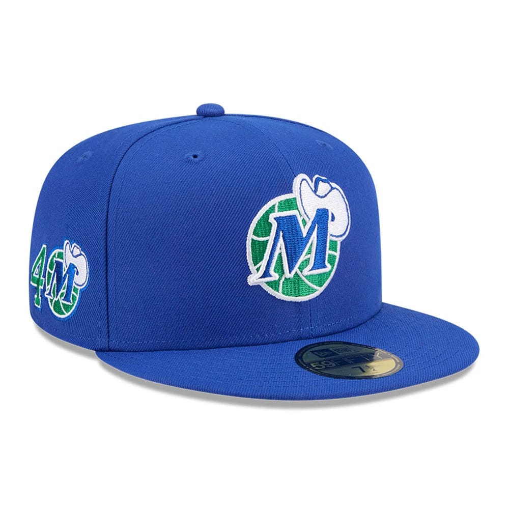 Dallas Mavericks NBA Hardwood Classic Blue 59FIFTY Fitted Cap-klyvox