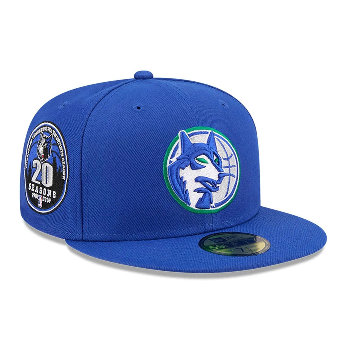 Minnesota Timberwolves NBA Hardwood Classic Blue 59FIFTY Fitted Cap-klyvox
