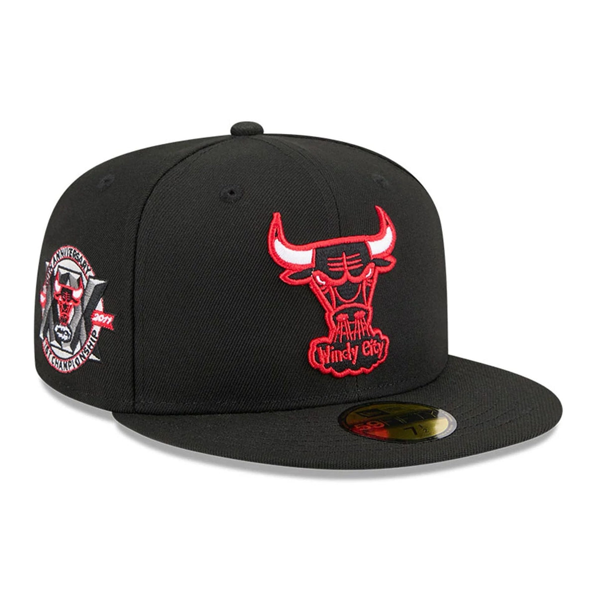 Chicago Bulls NBA Hardwood Classic Black 59FIFTY Fitted Cap-klyvox