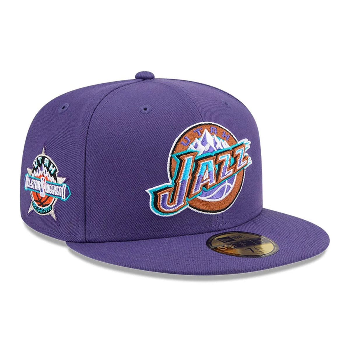 Utah Jazz NBA Hardwood Classic Dark Purple 59FIFTY Fitted Cap-klyvox