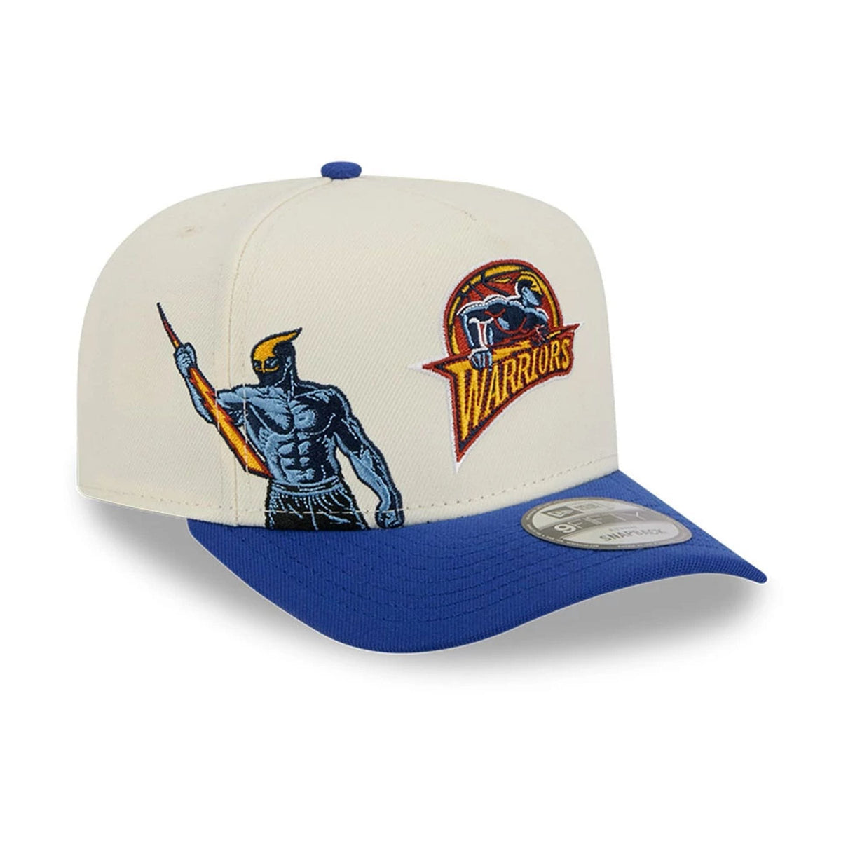 Golden State Warriors NBA Blue 9FIFTY A-Frame Snapback Adjustable Cap-klyvox