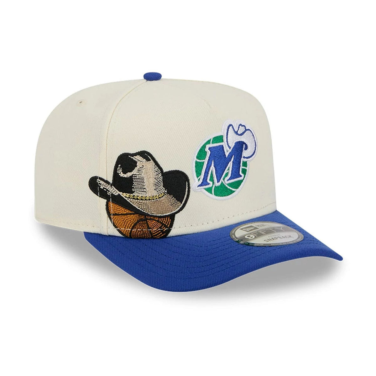 Dallas Mavericks NBA Blue 9FIFTY A-Frame Snapback Adjustable Cap-klyvox