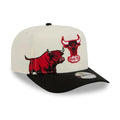 Chicago Bulls NBA Black 9FIFTY A-Frame Snapback Adjustable Cap-klyvox