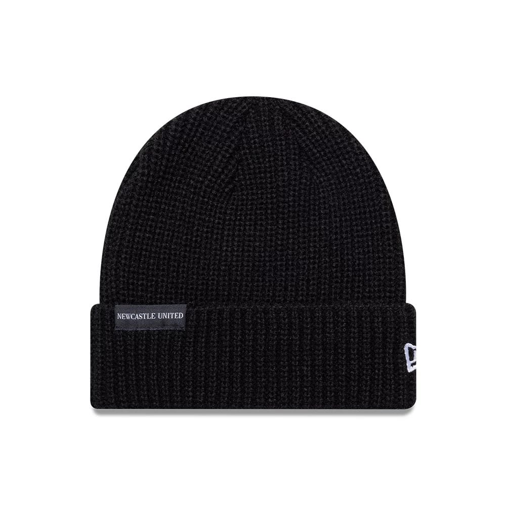 Newcastle United FC Ribbed Black Cuff knit Beanie Hat-klyvox