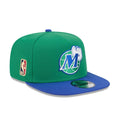 Dallas Mavericks NBA Classic Green 9FIFTY A-Frame Snapback Adjustable Cap-klyvox