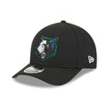 Minnesota Timberwolves NBA Classic Black 9FORTY M-Crown Adjustable Cap-klyvox