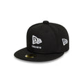 New Era Flag Logo Black Mini 59FIFTY Fitted Cap-klyvox