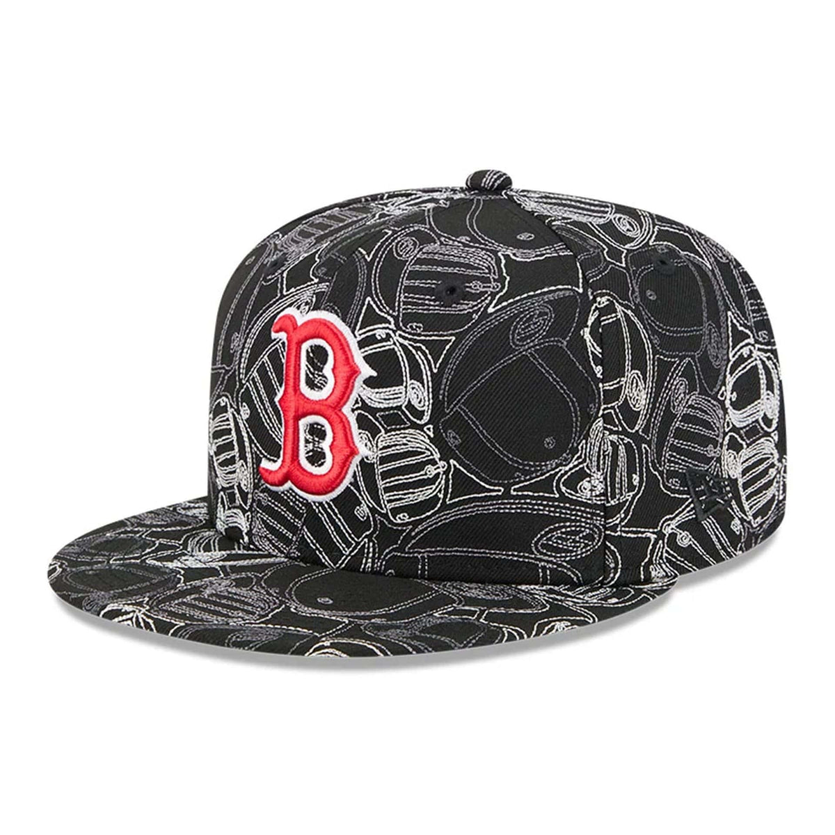 Boston Red Sox MLB Cap Scramble Black 59FIFTY Fitted Cap-klyvox