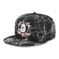 Anaheim Ducks NHL Cap Scramble Black 59FIFTY Fitted Cap-klyvox