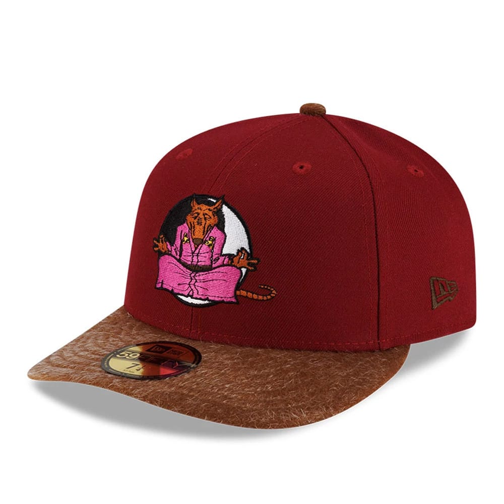 Teenage Mutant Ninja Turtles Splinter Dark Red 59FIFTY Fitted Cap-klyvox