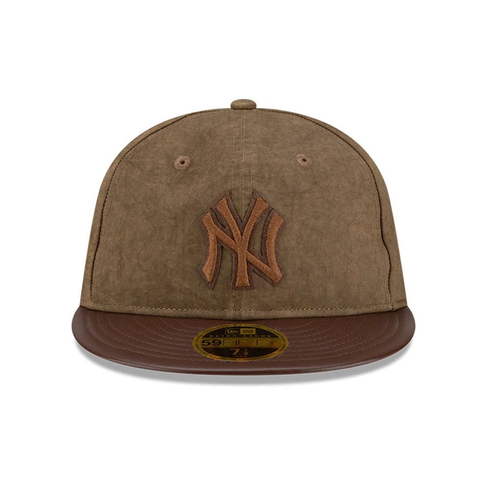 New York Yankees MLB Open Brown Retro Crown 59FIFTY Fitted Cap-klyvox