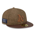 Oakland Athletics MLB Open Brown Retro Crown 59FIFTY Fitted Cap-klyvox