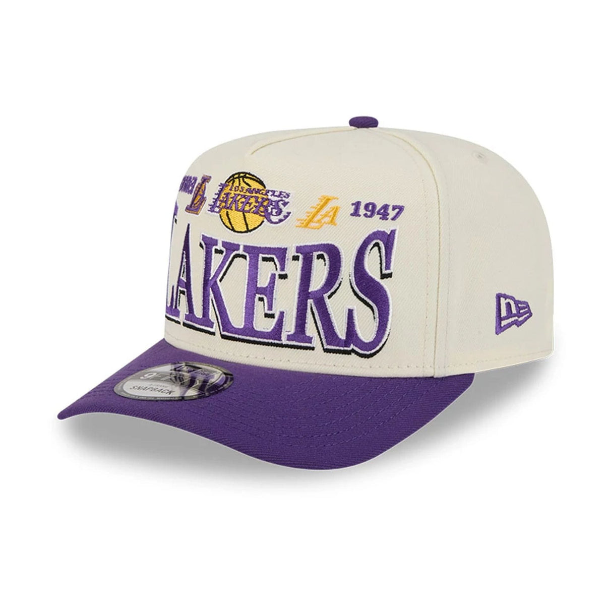LA Lakers NBA All Star Game 2026 White 9FIFTY A-Frame Snapback Adjustable Cap-klyvox