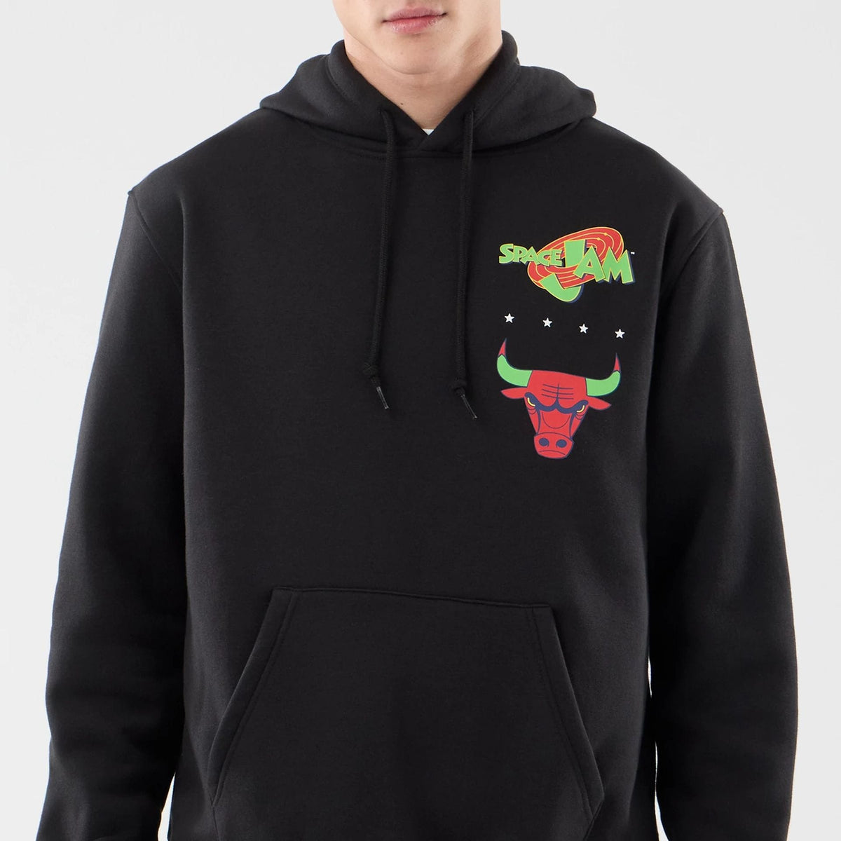 Chicago Bulls Space Jam 2 X NBA Black Pullover Hoodie-klyvox