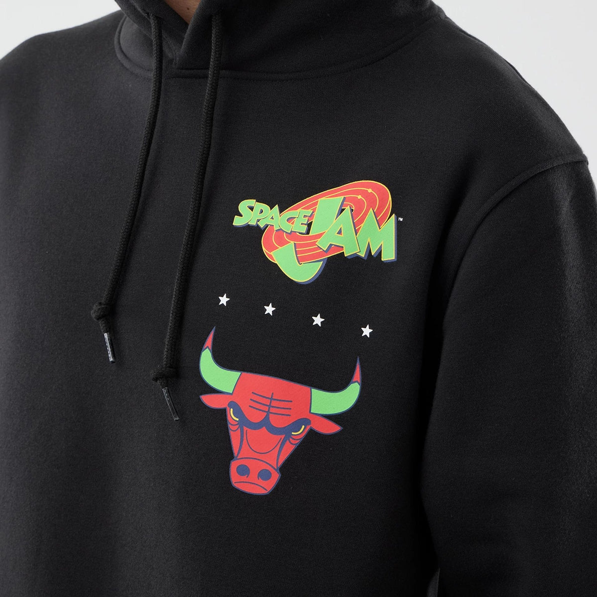 Chicago Bulls Space Jam 2 X NBA Black Pullover Hoodie-klyvox