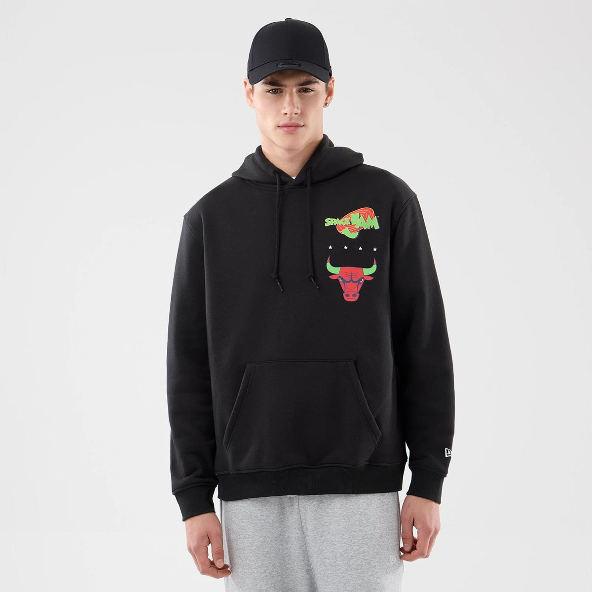 Chicago Bulls Space Jam 2 X NBA Black Pullover Hoodie-klyvox