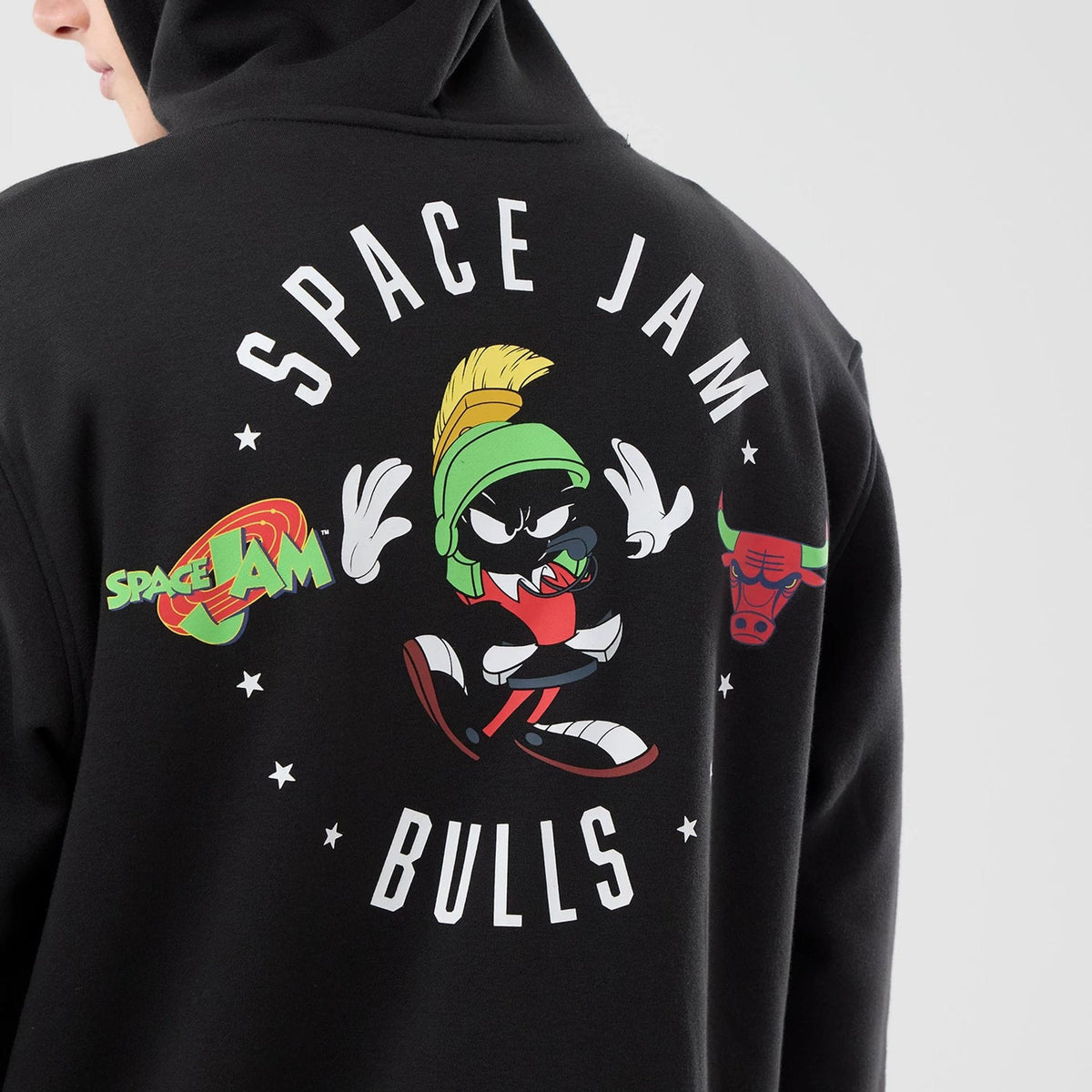 Chicago Bulls Space Jam 2 X NBA Black Pullover Hoodie-klyvox