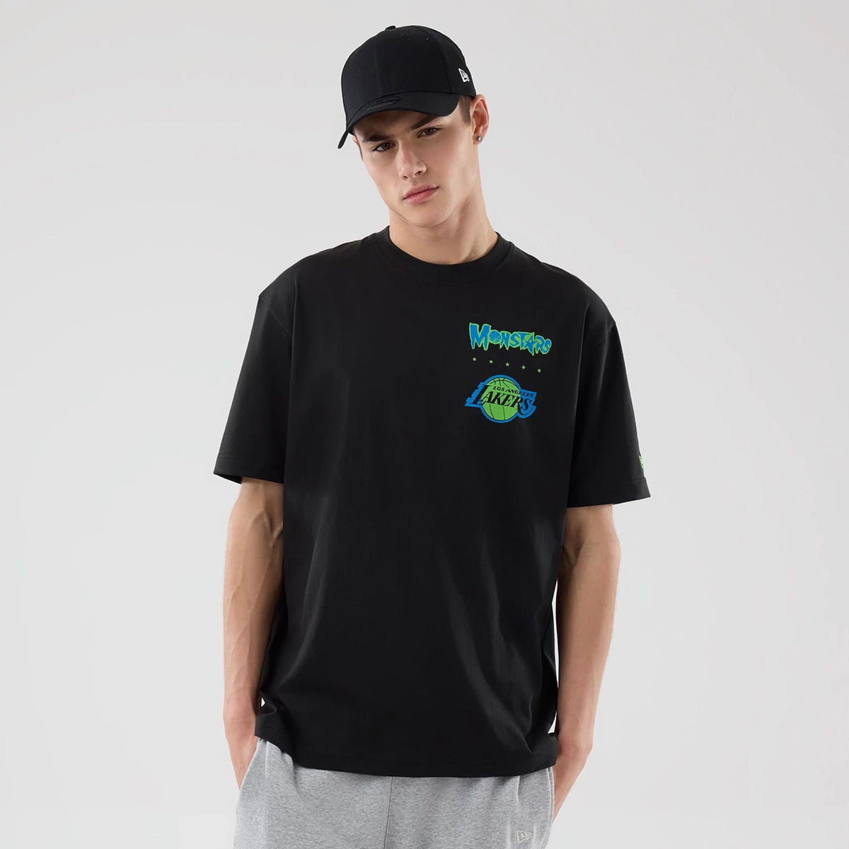 LA Lakers Space Jam 2 X NBA Black T-Shirt-klyvox