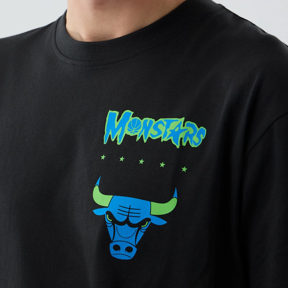 Chicago Bulls Space Jam 2 X NBA Black T-Shirt-klyvox
