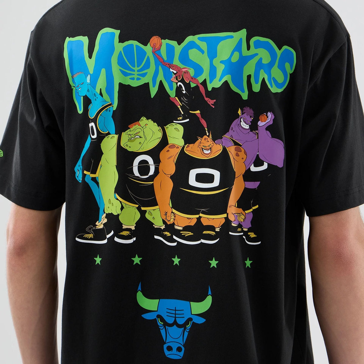 Chicago Bulls Space Jam 2 X NBA Black T-Shirt-klyvox