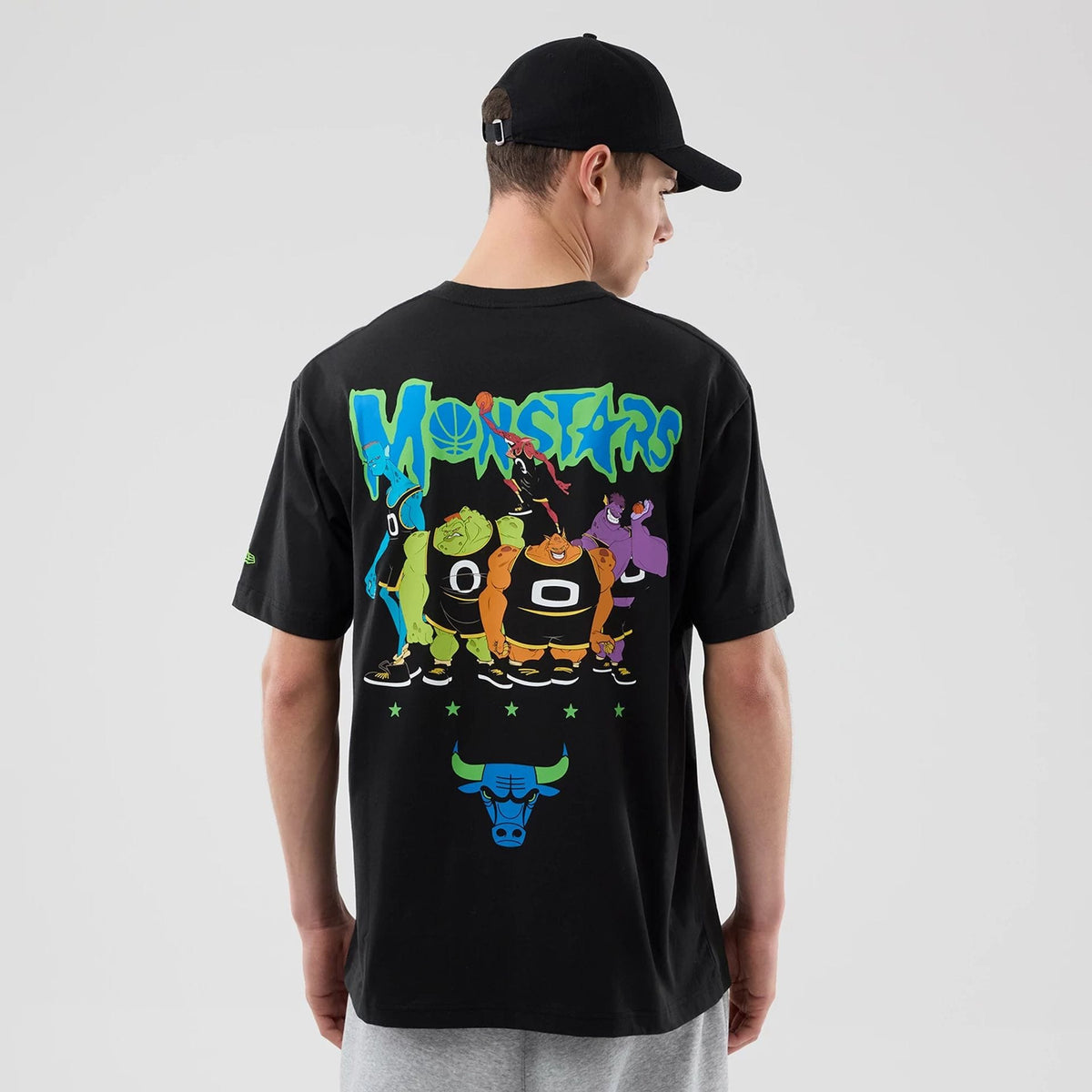 Chicago Bulls Space Jam 2 X NBA Black T-Shirt-klyvox