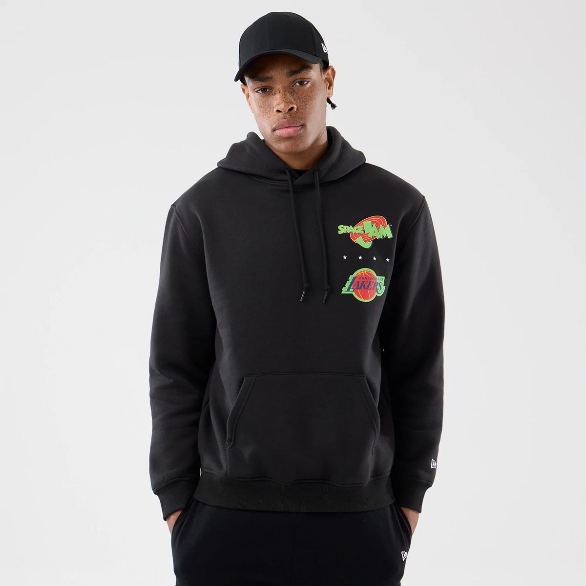 LA Lakers Space Jam 2 X NBA Black Pullover Hoodie-klyvox