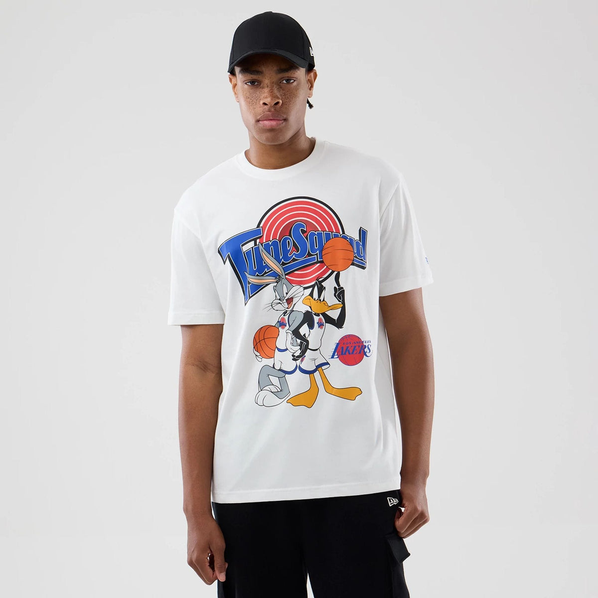 LA Lakers Space Jam 2 X NBA White T-Shirt-klyvox