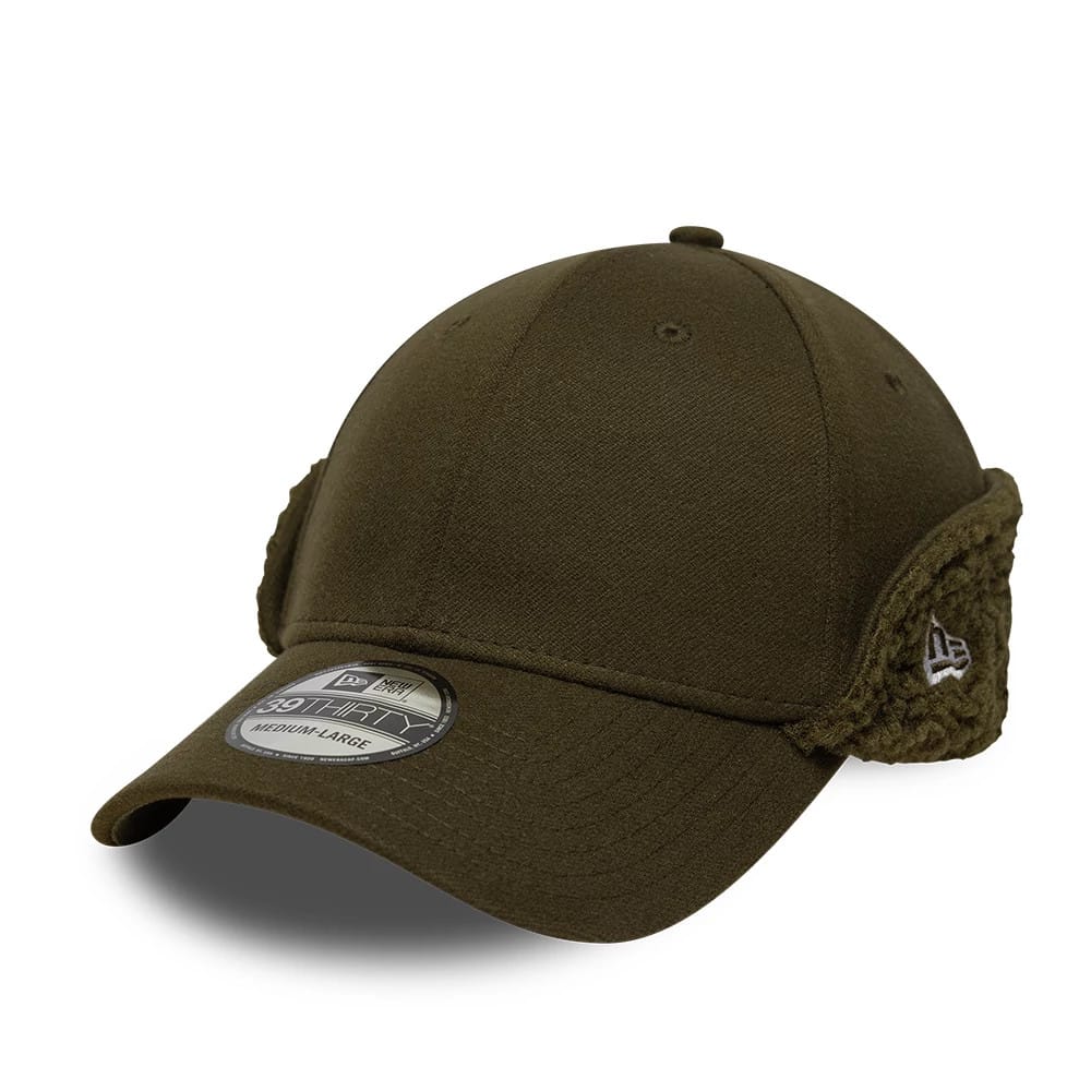 New Era Green 39THIRTY Downflap Stretch Fit Cap-klyvox