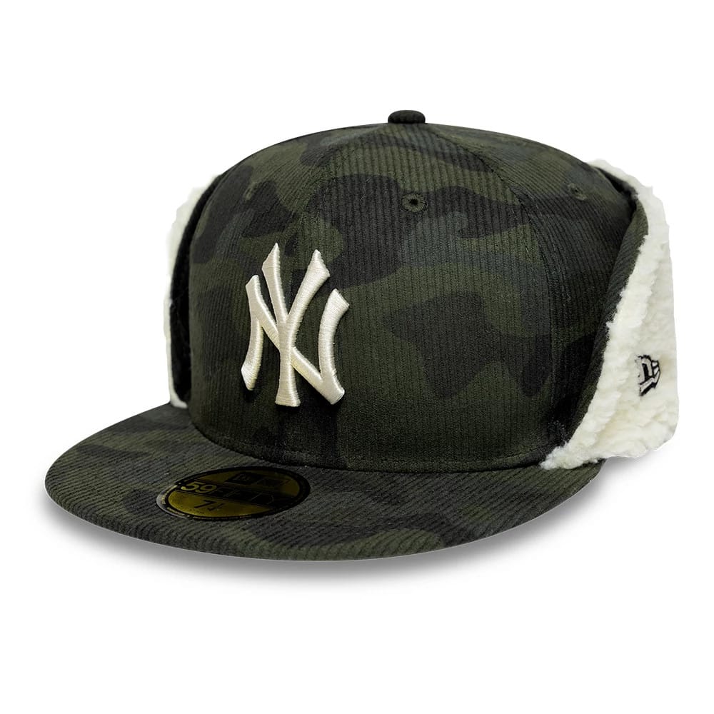 New York Yankees MLB Cord Green Downflap 59FIFTY Fitted Cap-klyvox