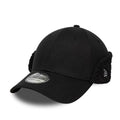 New Era Black 39THIRTY Downflap Stretch Fit Cap-klyvox