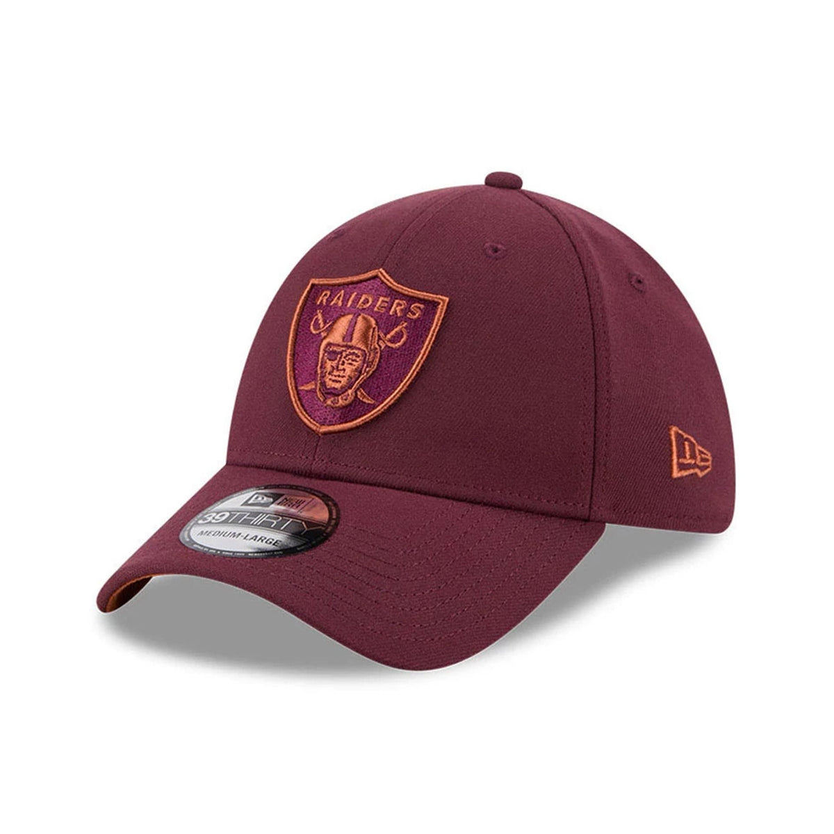 Las Vegas Raiders NFL Frosted Rust Dark Red 39THIRTY Stretch Fit Cap-klyvox