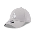 LA Dodgers MLB Metallic Grey 39THIRTY Stretch Fit Cap-klyvox