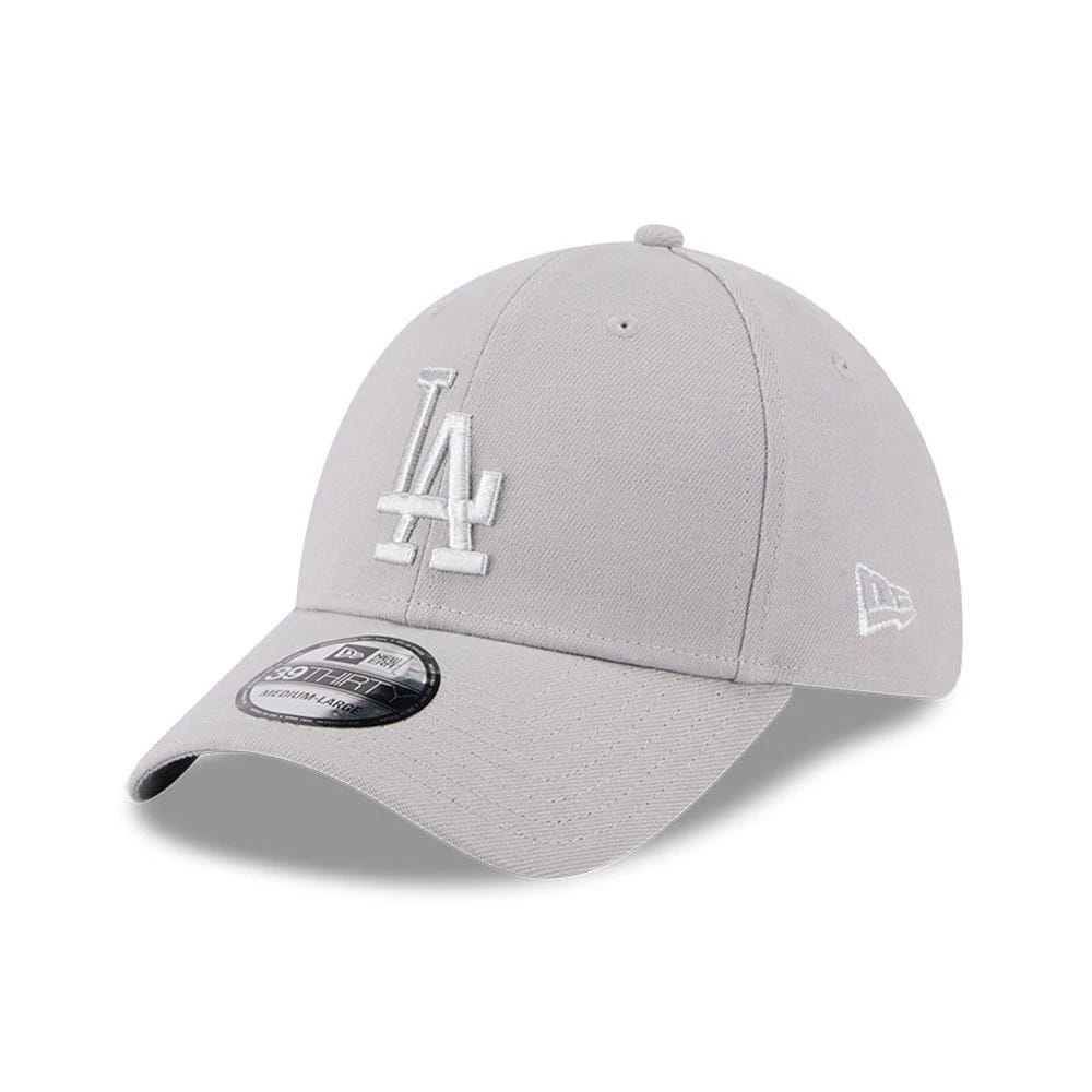 LA Dodgers MLB Metallic Grey 39THIRTY Stretch Fit Cap-klyvox