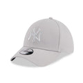 New York Yankees MLB Metallic Grey 39THIRTY Stretch Fit Cap-klyvox