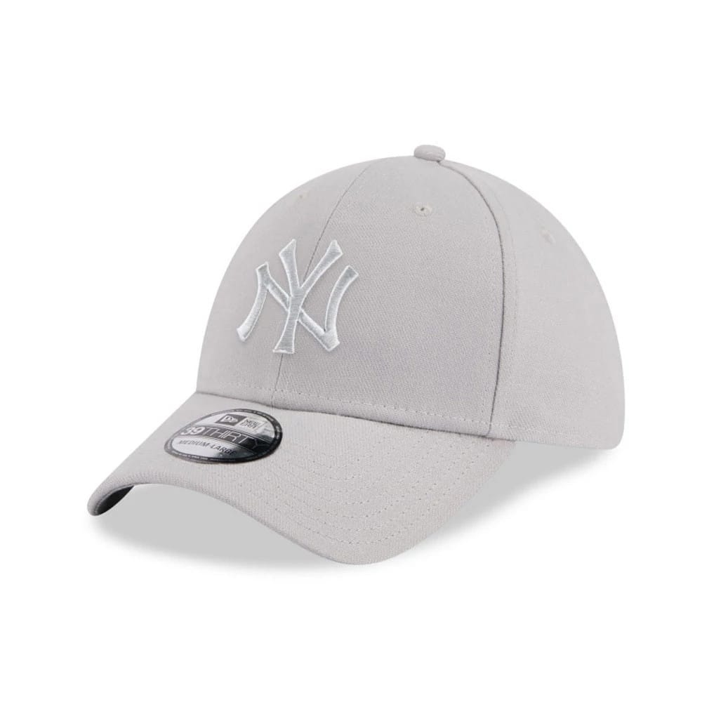 New York Yankees MLB Metallic Grey 39THIRTY Stretch Fit Cap-klyvox
