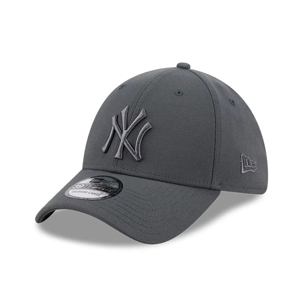 New York Yankees MLB Steel Charcoal 39THIRTY Stretch Fit Cap-klyvox