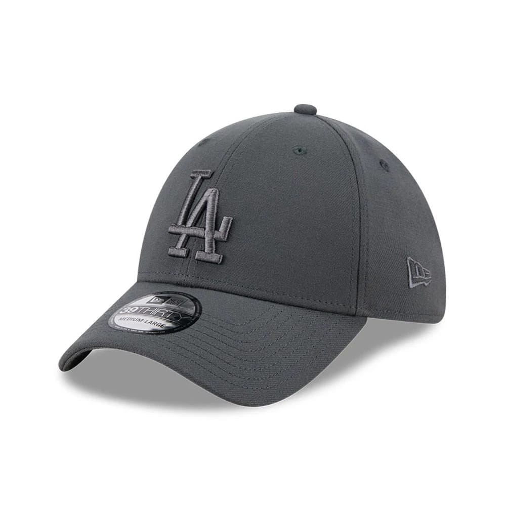 LA Dodgers MLB Steel Charcoal 39THIRTY Stretch Fit Cap-klyvox