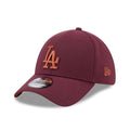 LA Dodgers MLB Frosted Rust Dark Red 39THIRTY Stretch Fit Cap-klyvox