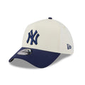 New York Yankees MLB Chrome Cream 39THIRTY A-Frame Stretch Fit Cap-klyvox